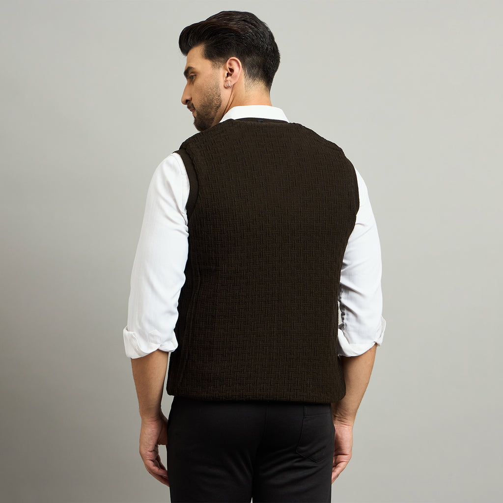 Duke Urban Men V Neck Sleeveless Reversible Sweater (SDS2293)