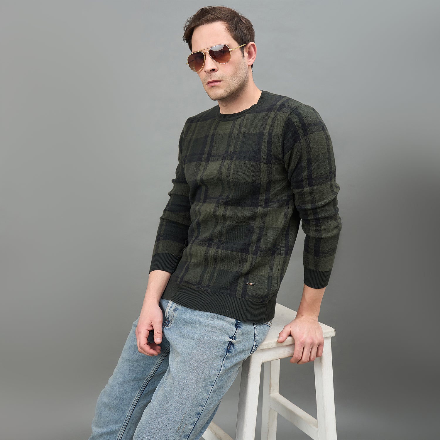 Duke Urban Men Full Sleeve Round Neck Regular Sweater (SDS2181)