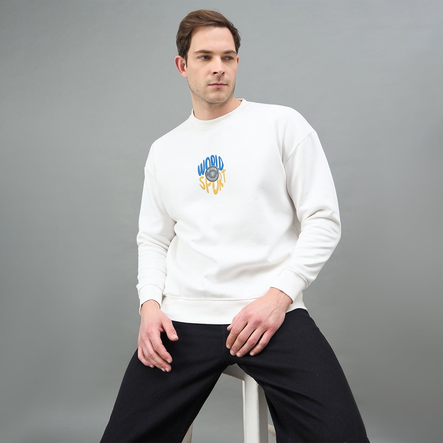 Duke Urban Men Round Neck Oversized Sweatshirt (LF6452)