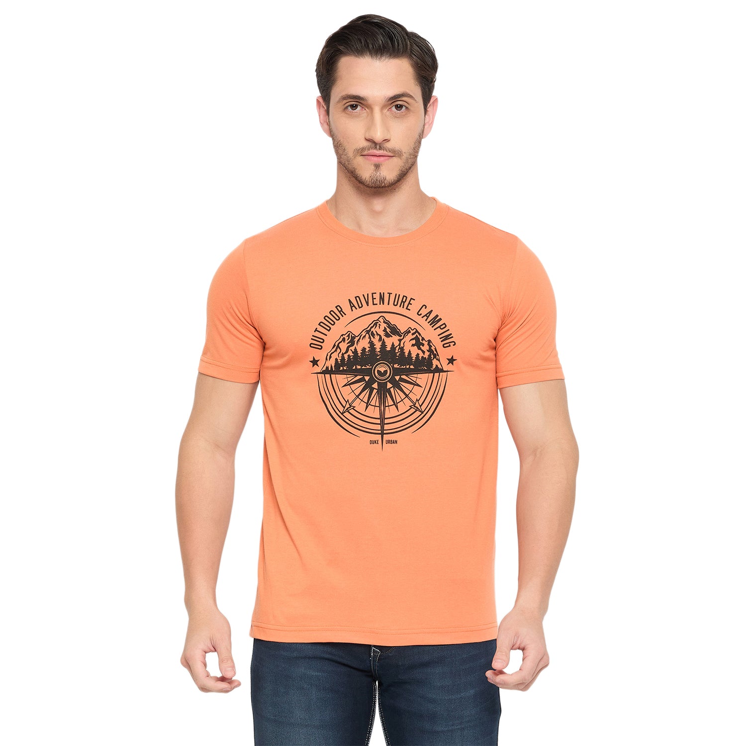 Duke Urban Men Half Sleeve Cotton Pack of 3 T-shirts  (ONSDVP42)