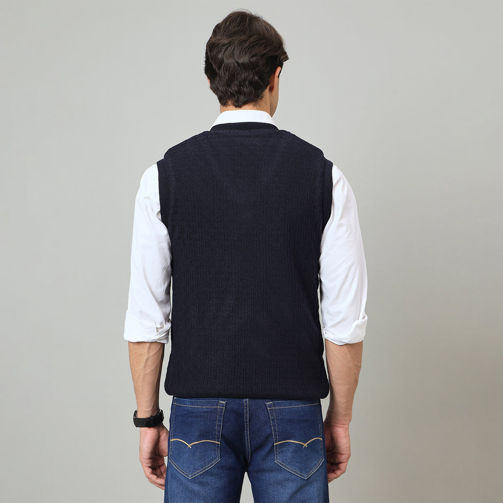 Duke Urban Men V Neck Sleeveless Reversible Sweater (SDS2293)