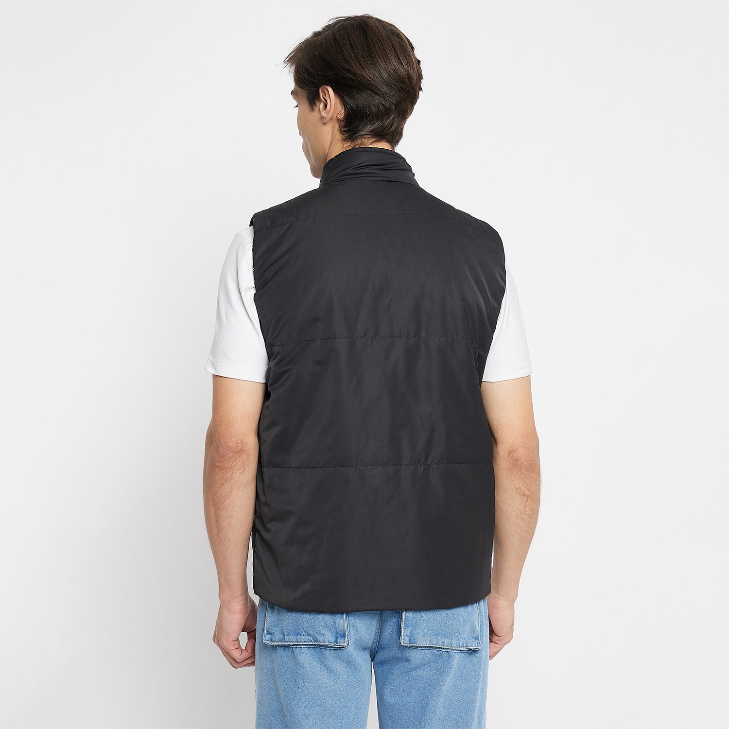 Duke Urban Men Sleeveless Reversible Jacket (SDZ3057)