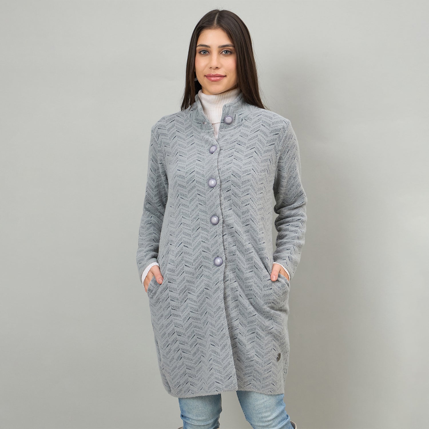 Duke Urban Women Long Coat Regular Sweater (SDS1334)