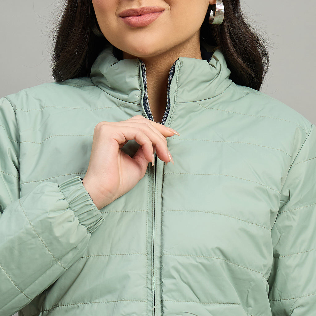 Duke Urban Women High Neck Full Sleeve Reversible Regular Jacket (SDZ2121)