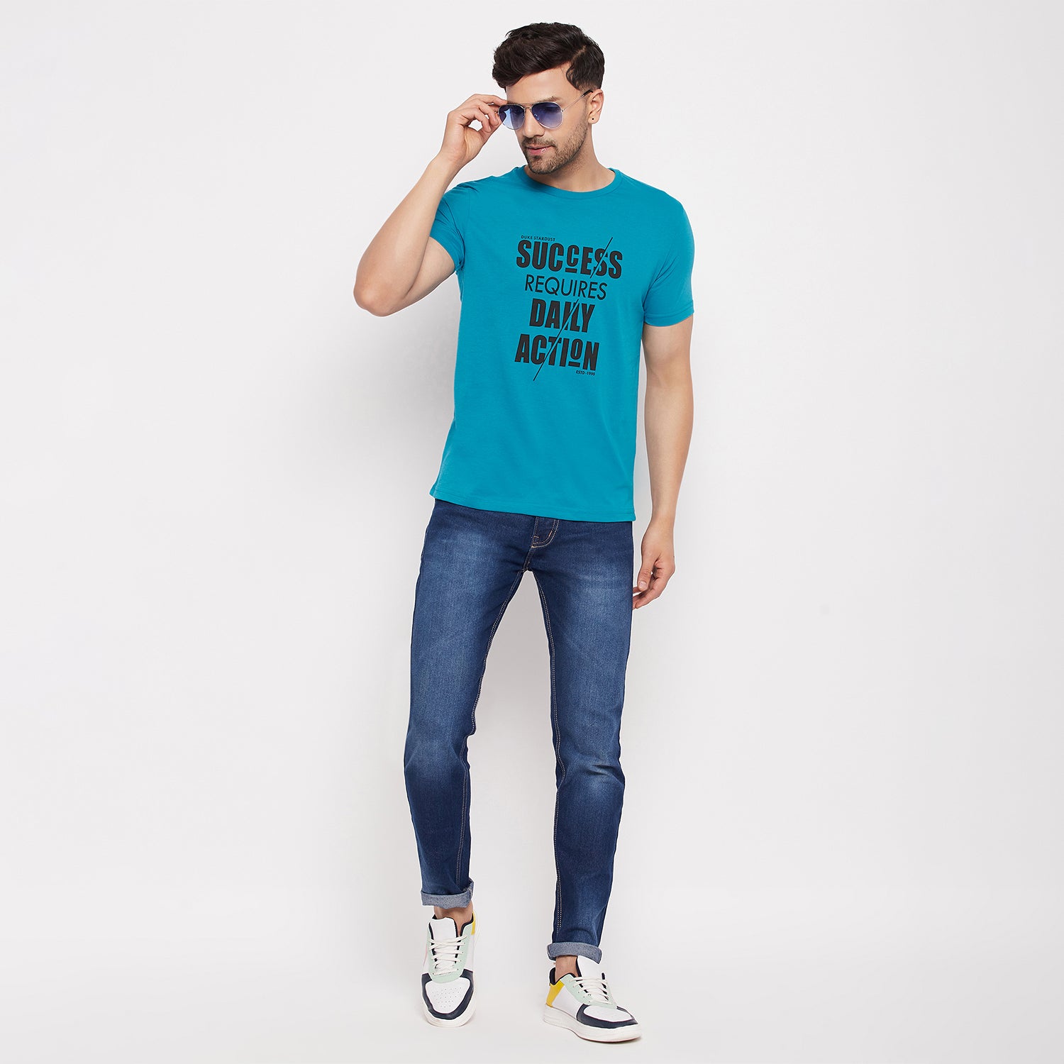 Duke Stardust Men Half Sleeve Cotton T-shirt (SDVP39)