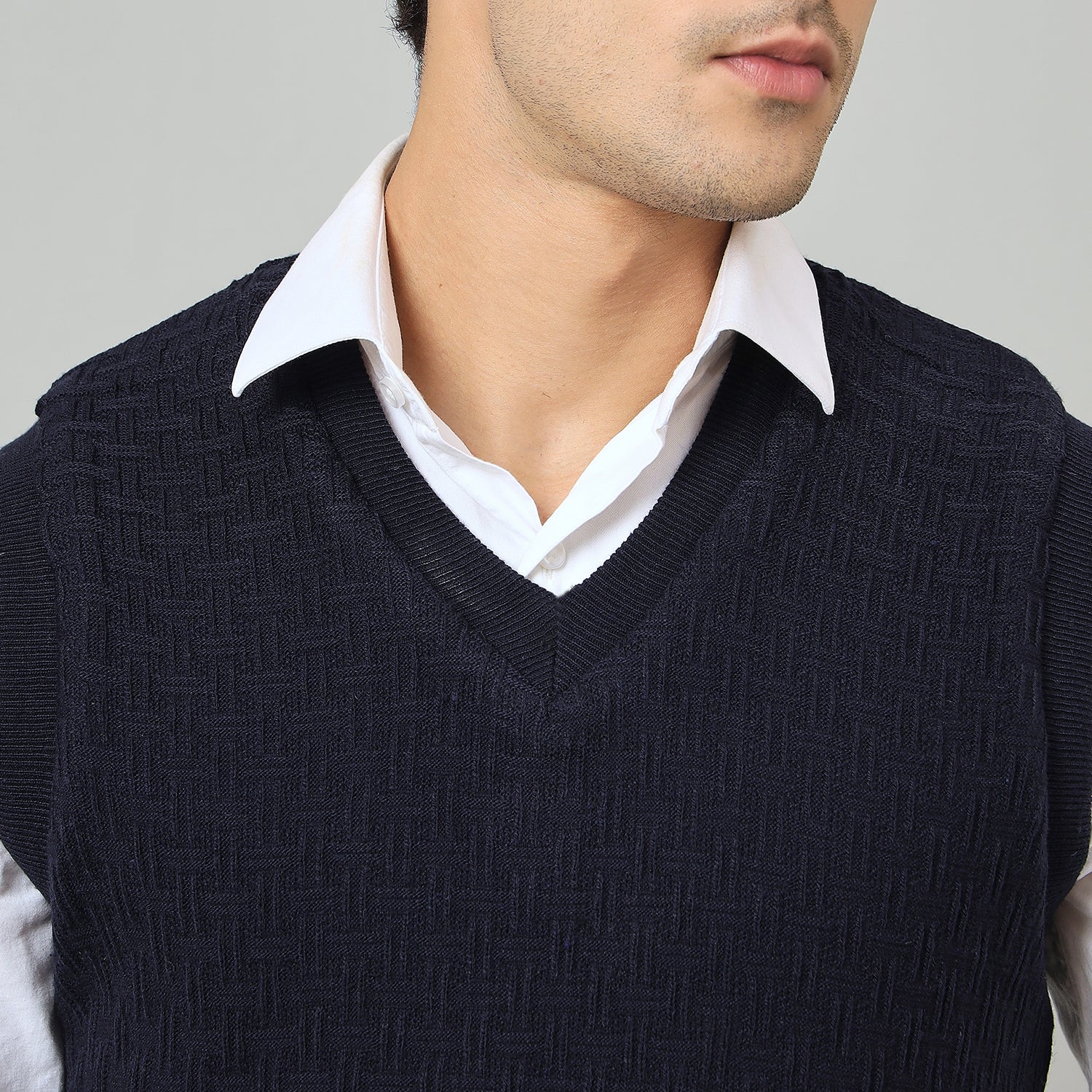 Duke Urban Men V Neck Sleeveless Reversible Sweater (SDS2293)