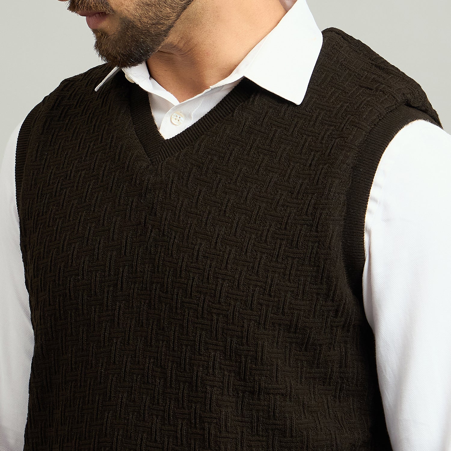 Duke Urban Men V Neck Sleeveless Reversible Sweater (SDS2293)