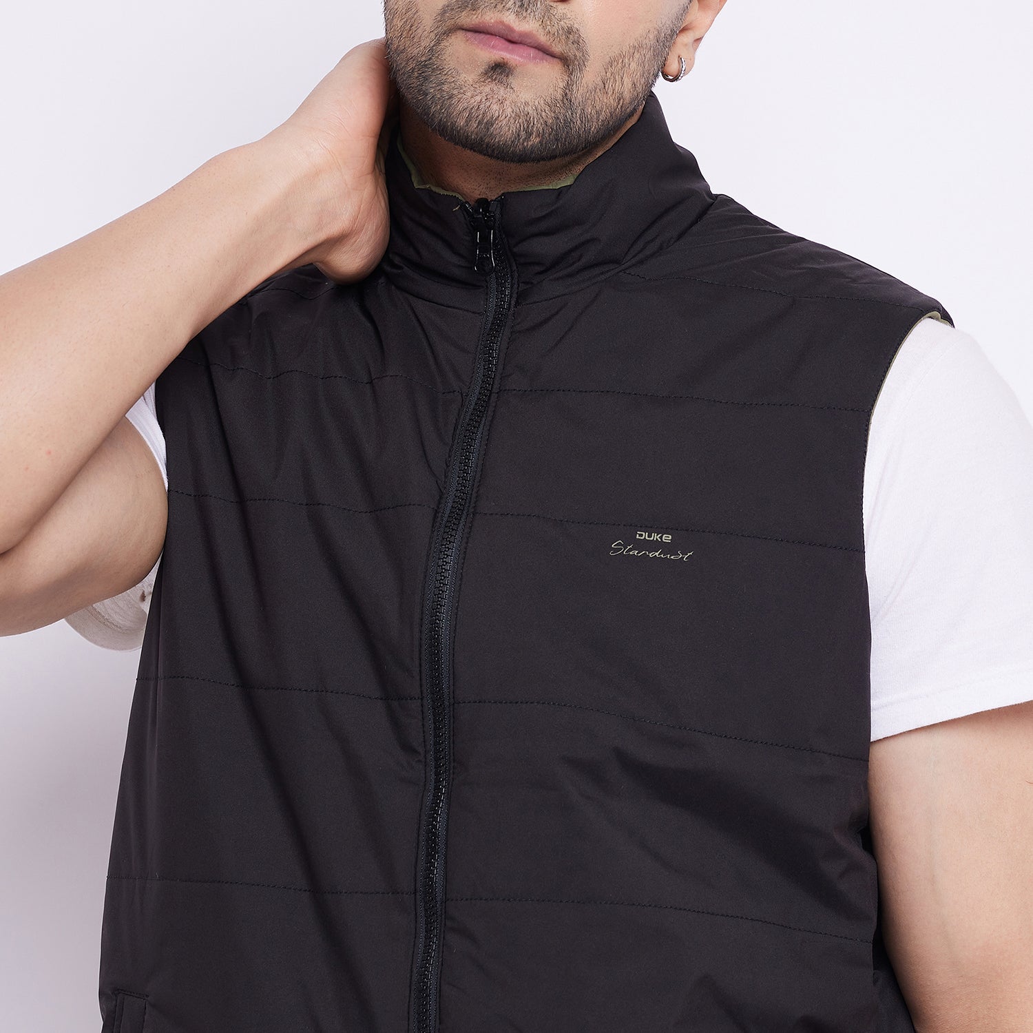 Duke Stardust Men Sleeveless Reversible Jacket (SDZ3054)
