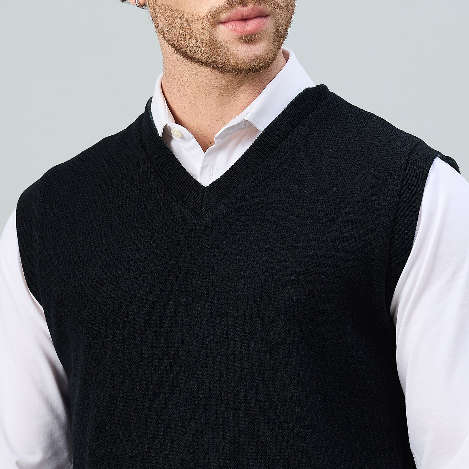 Duke Urban Men V Neck Sleeveless Reversible Sweater (SDS2274)