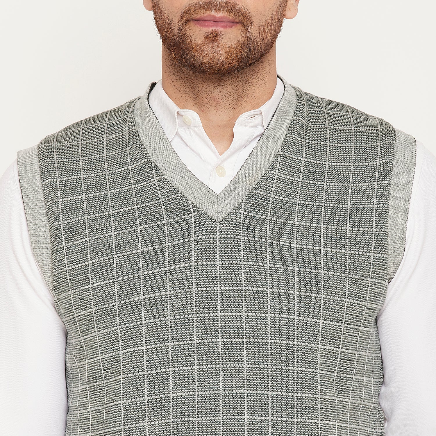 Duke Urban Men Sleeveless V Neck Reversible Sweater (SDS2175)