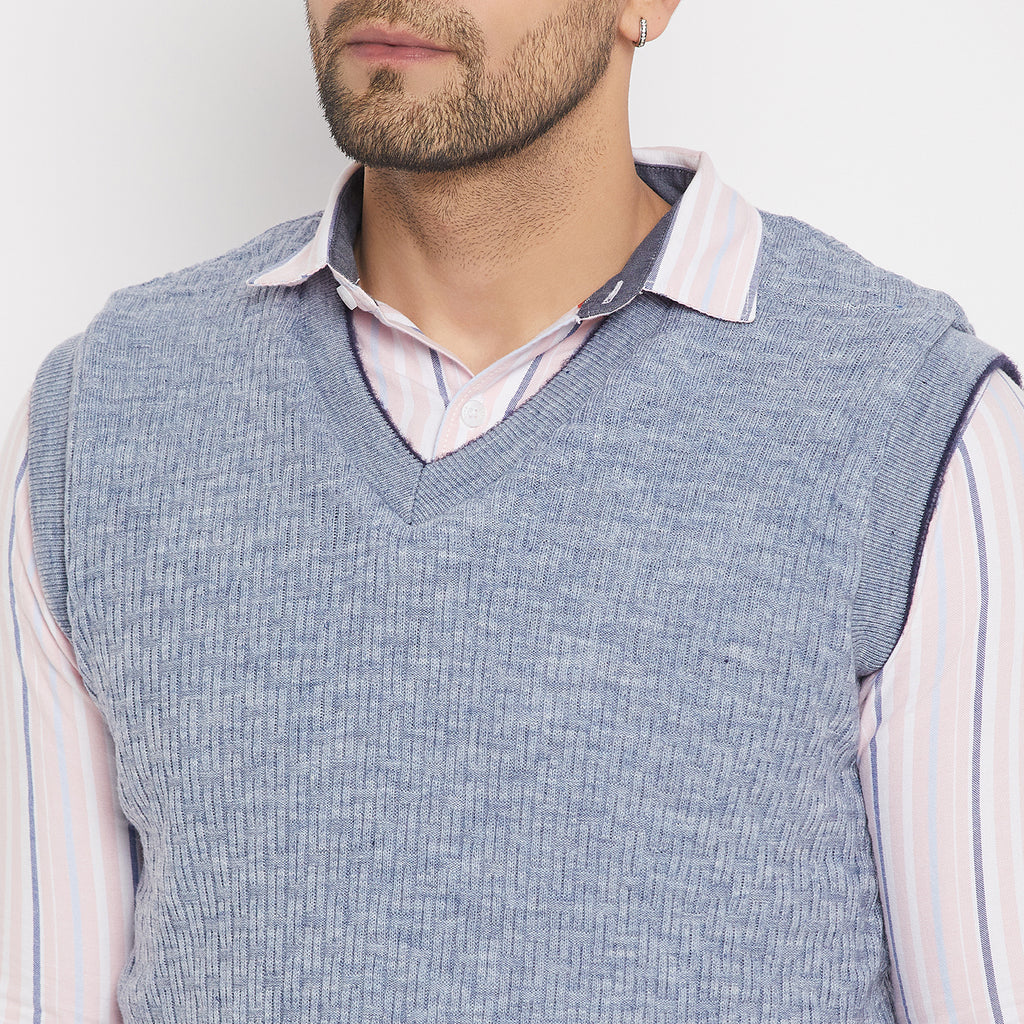Duke Urban Men Sleeveless V-Neck Reversible Sweater (SDS2171)