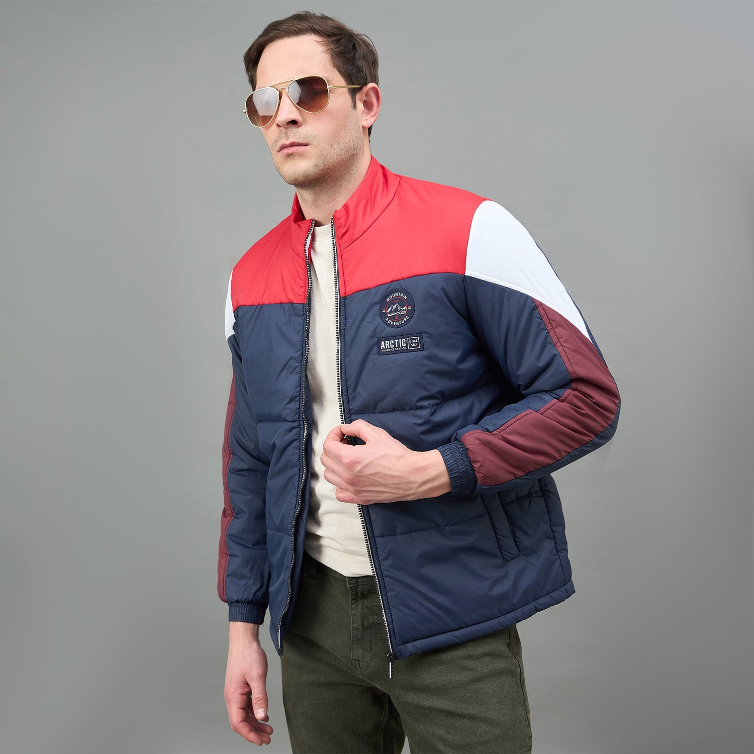 Duke Urban Men Full Sleeve Colorblock Regular Jacket (SDZ3025)