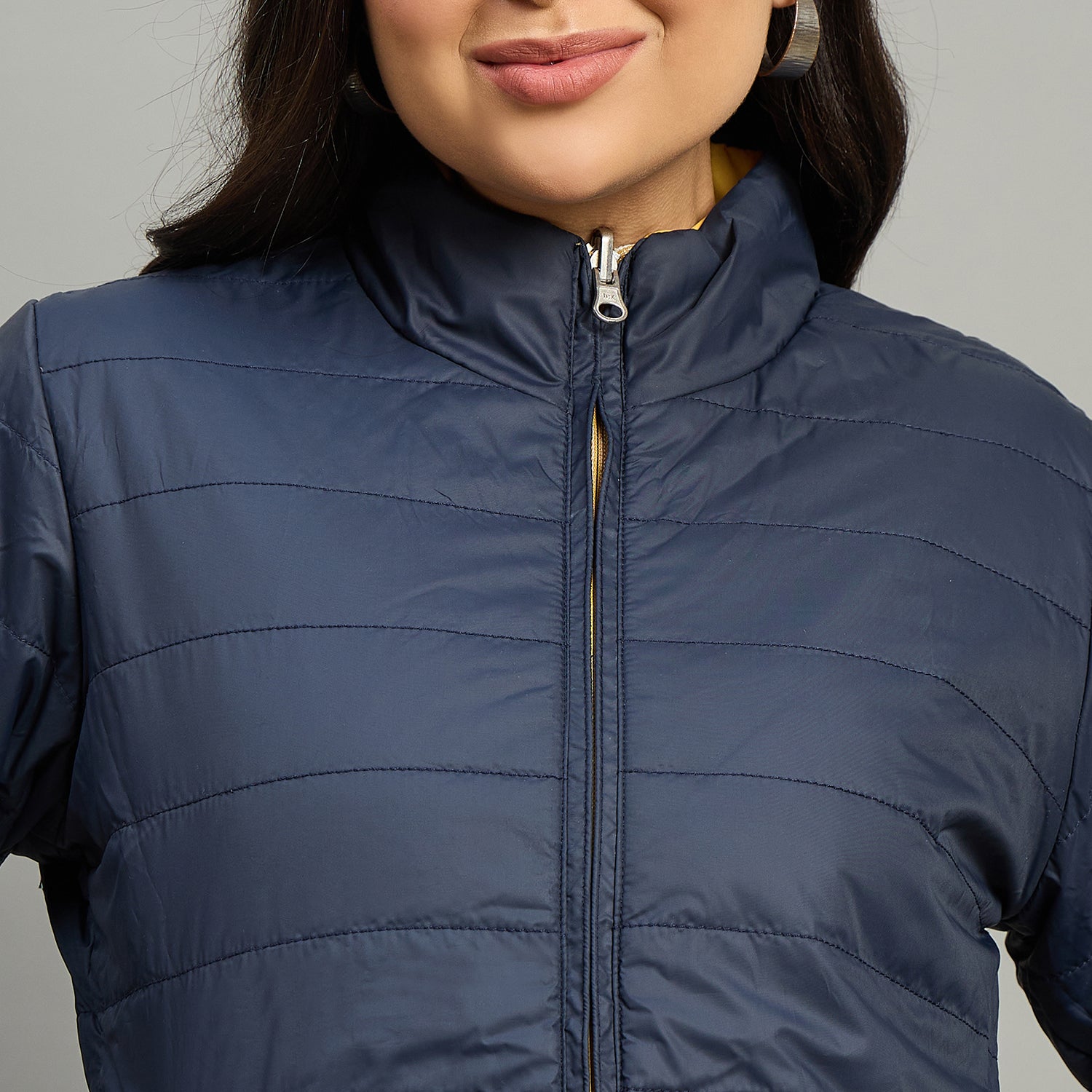 Duke Urban Women High Neck Full Sleeve Reversible Regular Jacket (SDZ2121)