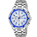 Duke Chronograph Men Watch with Stylish Stainless Steel Silver Dial (DK4012CRM02C)