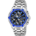 Duke Solid Stainless Steel Strap Chronograph Men Watch White Dial (DK4013CRM02C)
