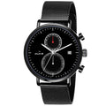 Duke Solid Stainless Steel Strap Chronograph Men Watch Black Dial (DK4014CRM02C)