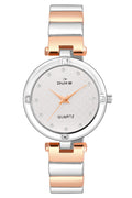 Duke Round Dial Stainless Steel Bracelet Chain Wrist Watch for Women (DK7016RW02C)