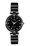 Duke Analog Black Fancy Dial Metal Strap Rose Gold Women Wrist Watch (DK7017RW02C)