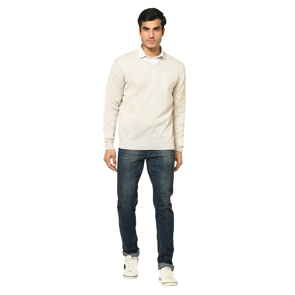 Duke Stardust Men Full Sleeve V-Neck Sweater (SDS373)