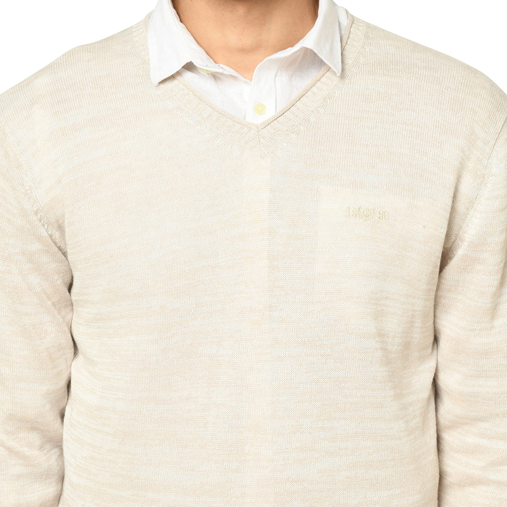 Duke Stardust Men Full Sleeve V-Neck Sweater (SDS373)