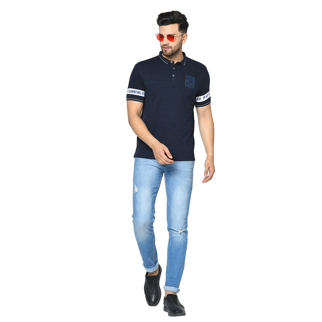 Duke Urban Men Polo Neck Half Sleeve T-Shirt (LQ4519)