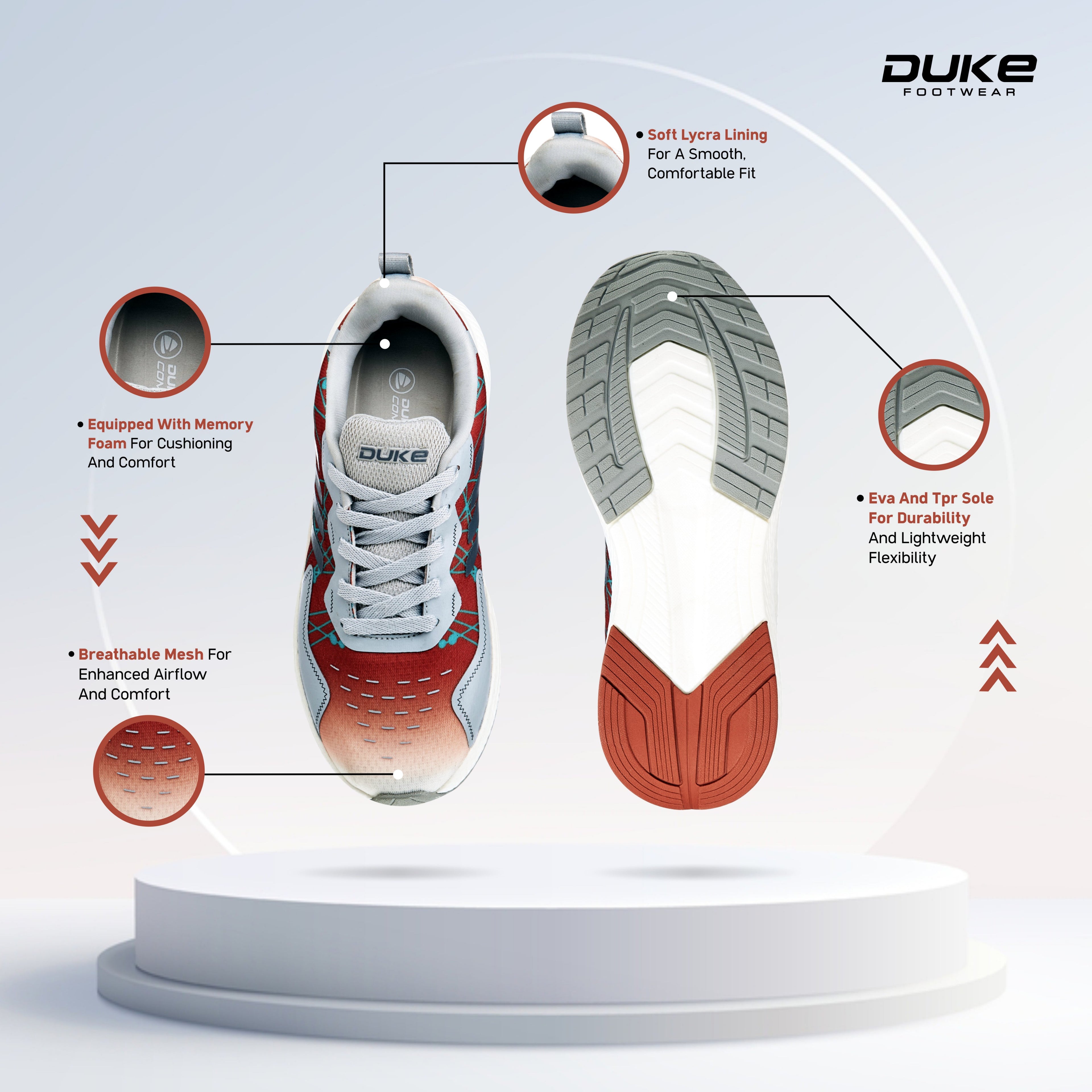 Duke Men's Hyper Flex Sports Shoes (FWOL2101)