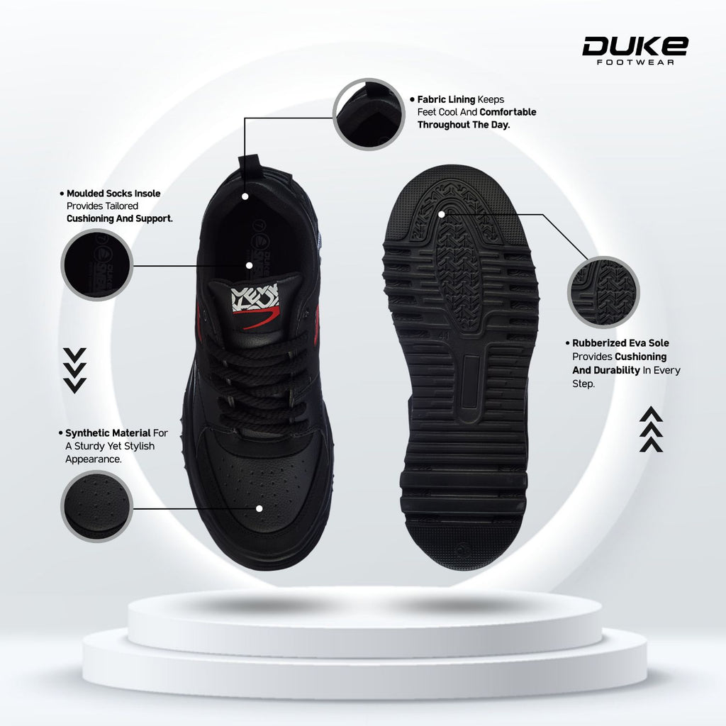 Duke Men's Chunky Flatsole Sneakers (FWOL2559)