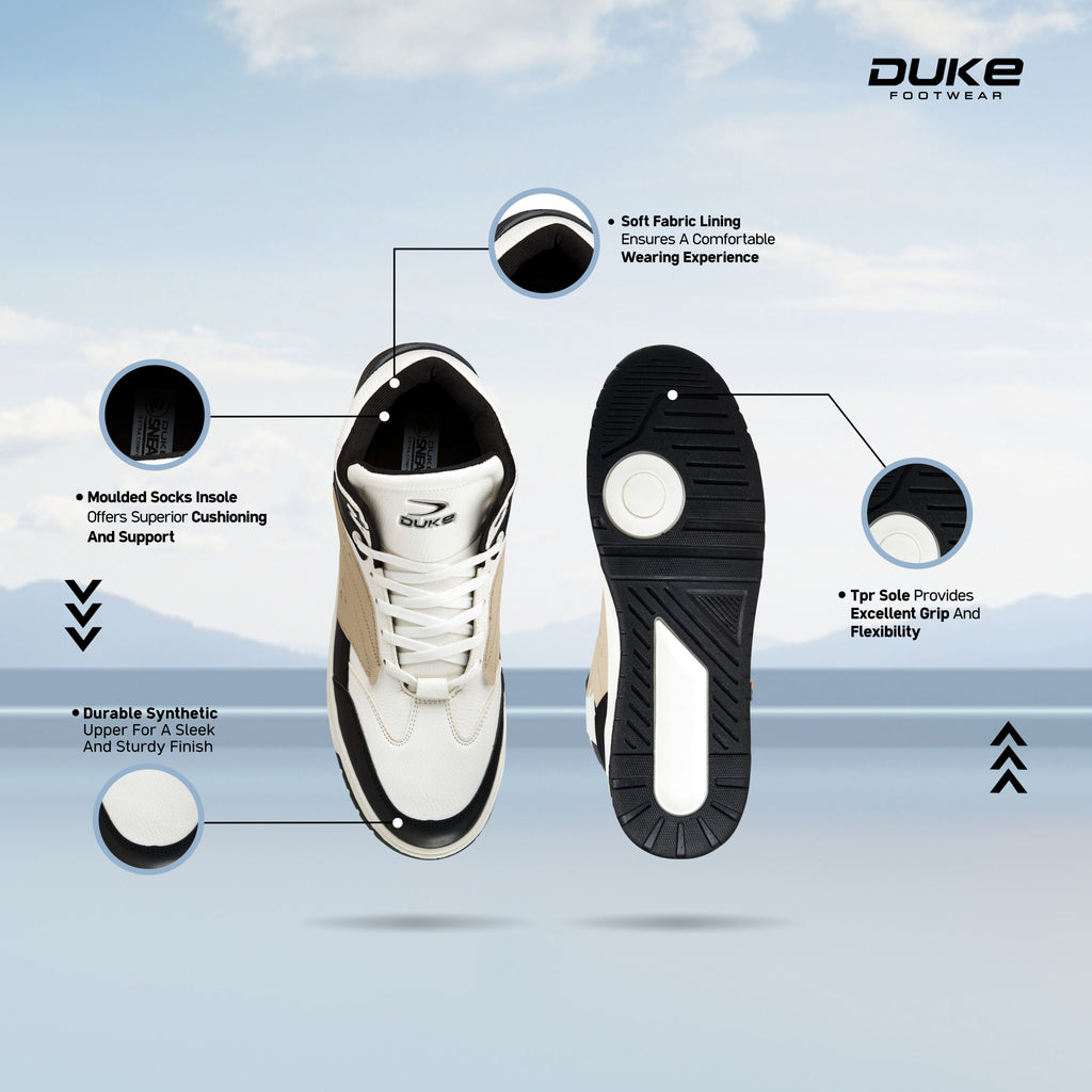 Duke Men's Streetstyle High-Top Sneakers (FWOL2560)