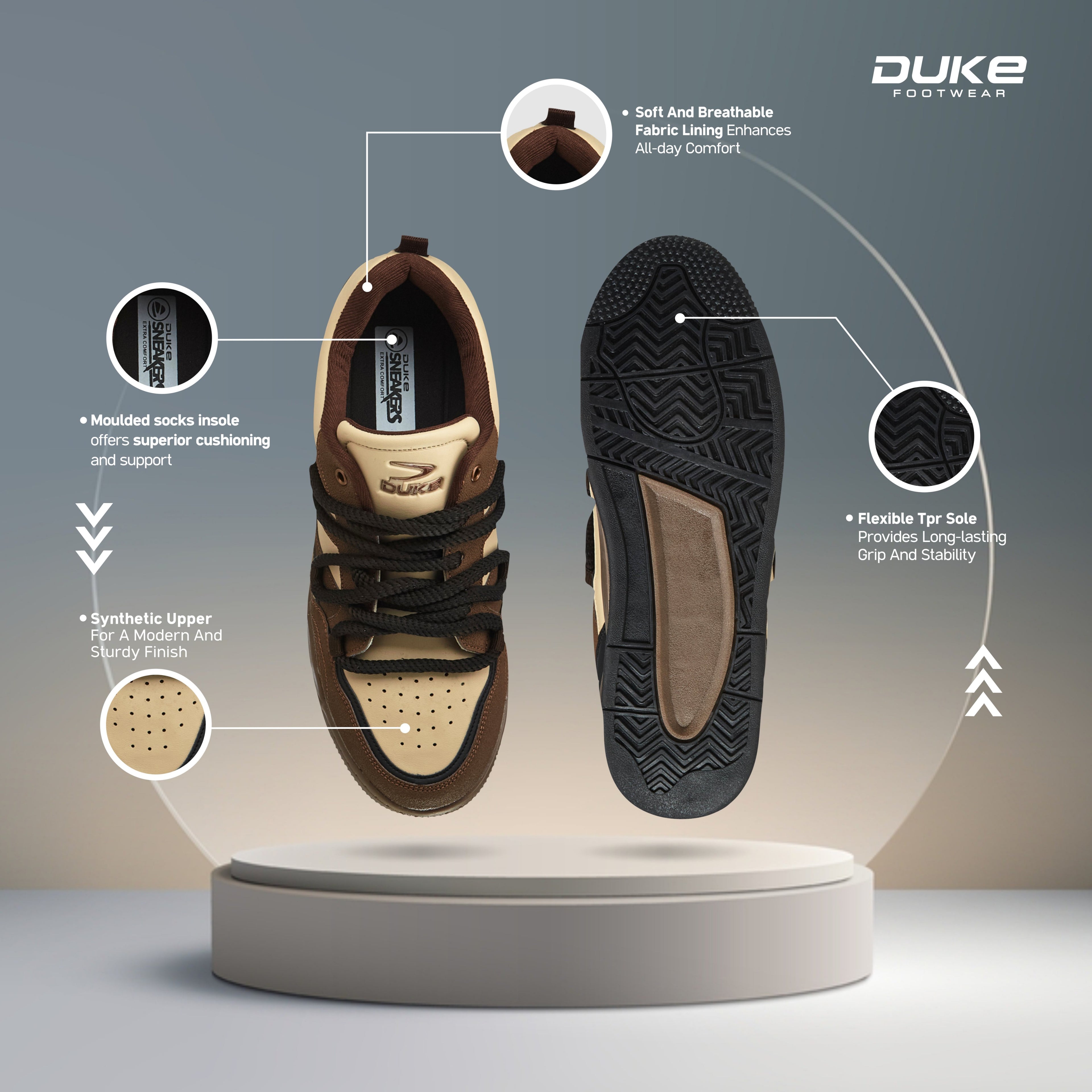 Duke Men's Flexknots Sneakers  (FWOL2562)