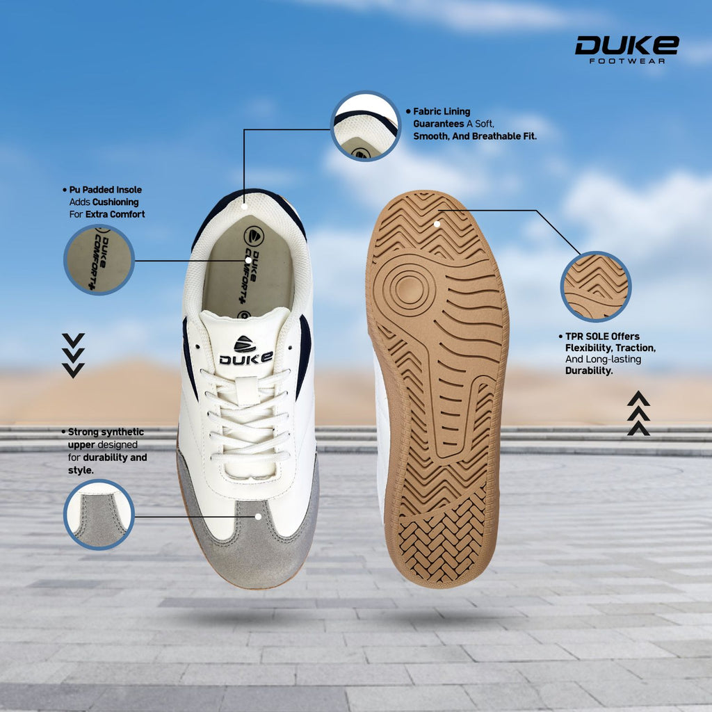 Duke Men's Retrosolid Sneakers  (FWOL2566)