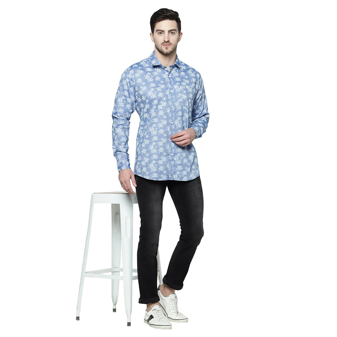 Duke Urban Men Full Sleeve Cotton Shirt (SD88OPRP)