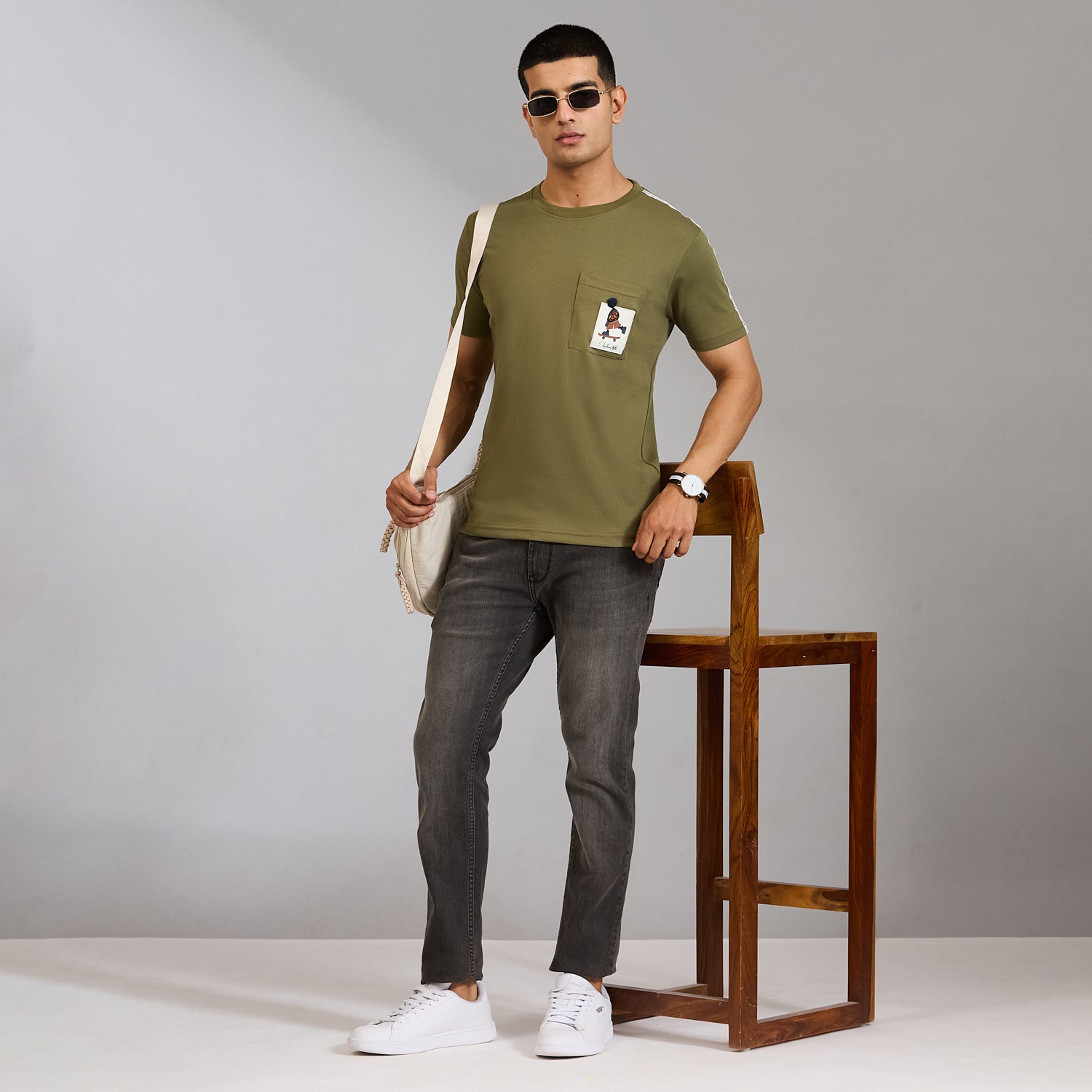 Duke Men Half Sleeve Cotton Smart Fit Casual T-shirt (LF6087A)