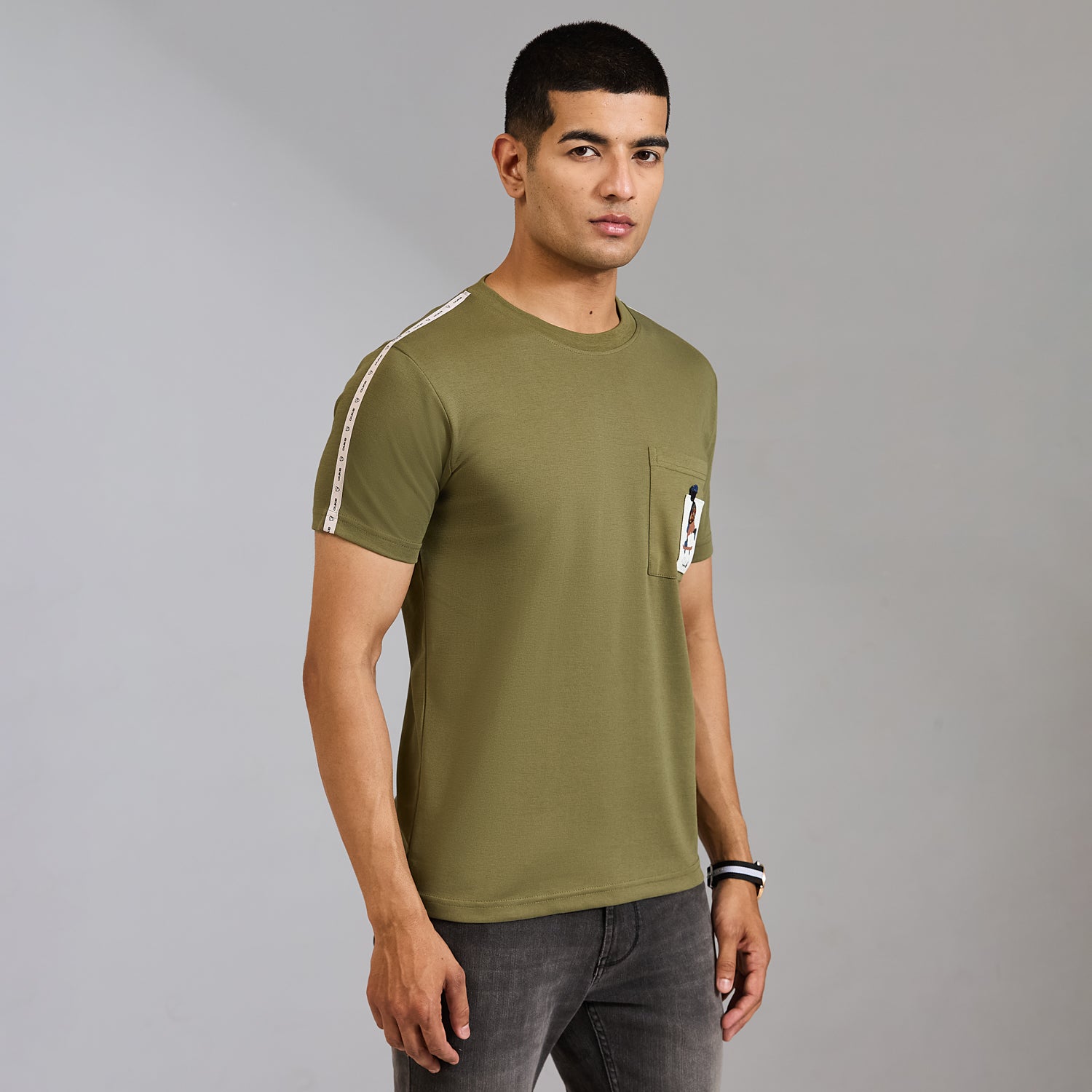 Duke Men Half Sleeve Cotton Smart Fit Casual T-shirt (LF6087A)