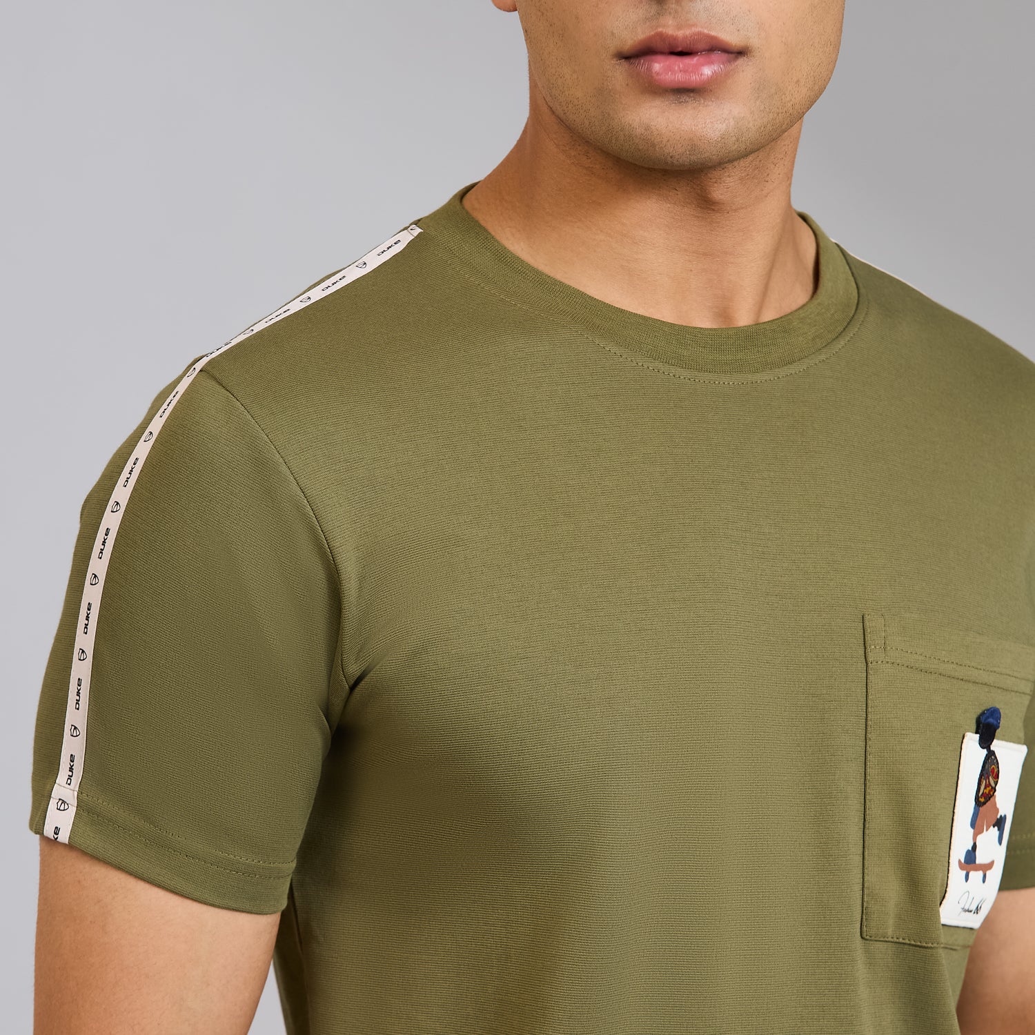 Duke Men Half Sleeve Cotton Smart Fit Casual T-shirt (LF6087A)