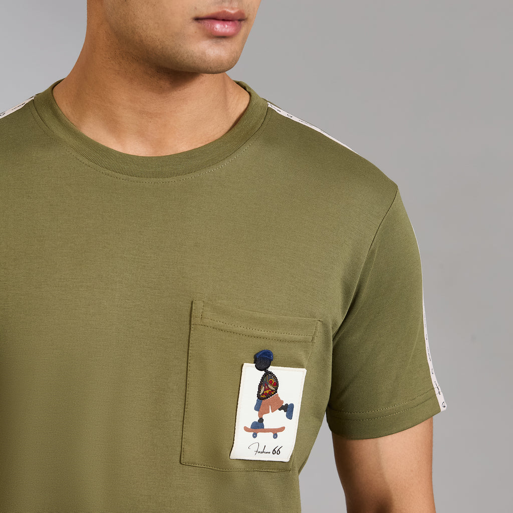 Duke Men Half Sleeve Cotton Smart Fit Casual T-shirt (LF6087A)