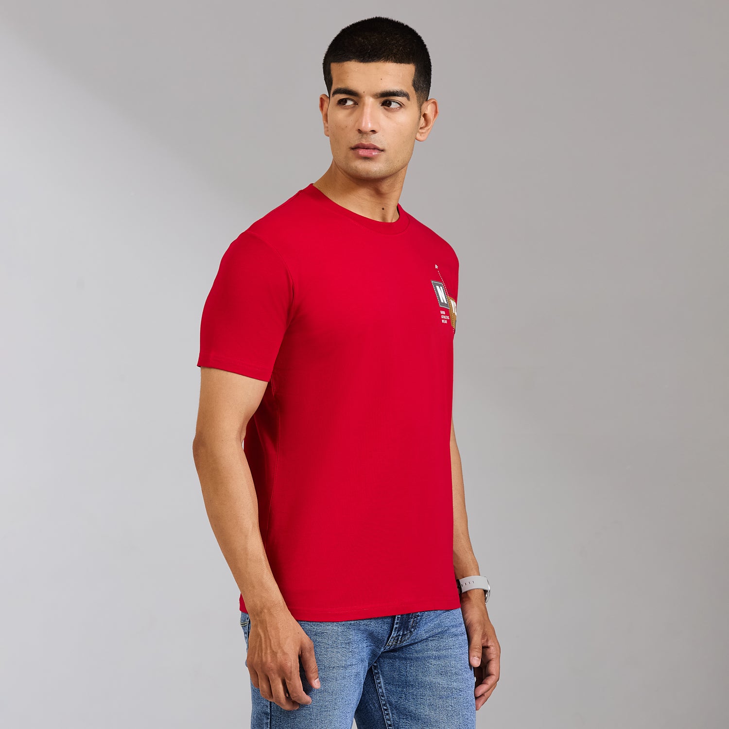 Duke Men Half Sleeve Cotton Smart Fit Casual T-shirt (LF7795)