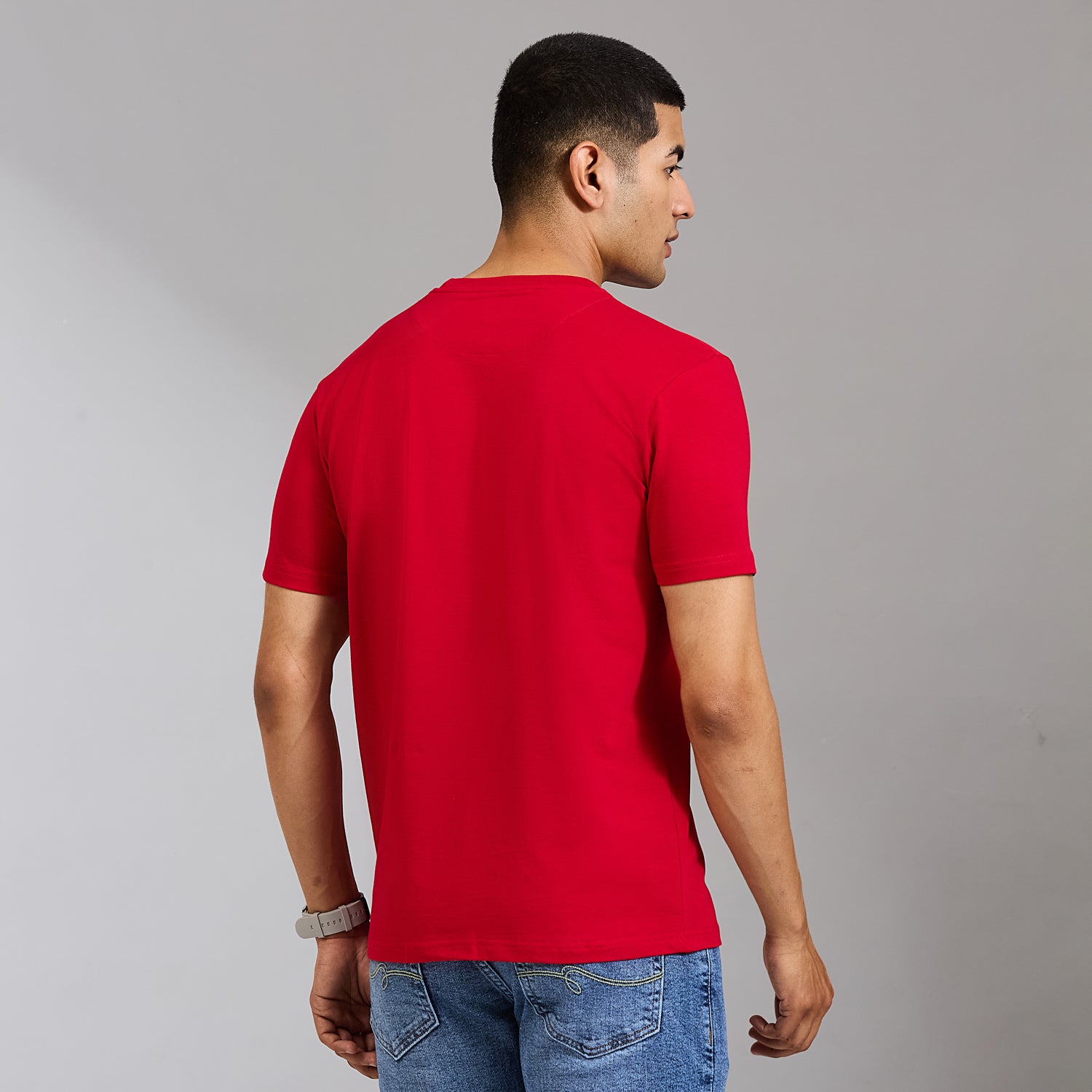 Duke Men Half Sleeve Cotton Smart Fit Casual T-shirt (LF7795)