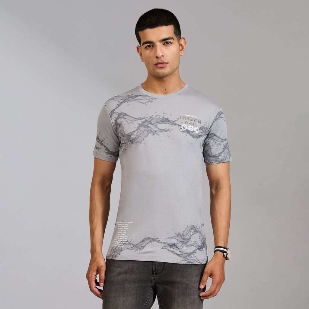 Duke Men Half Sleeve Cotton Smart Fit Casual T-shirt (LF7802)