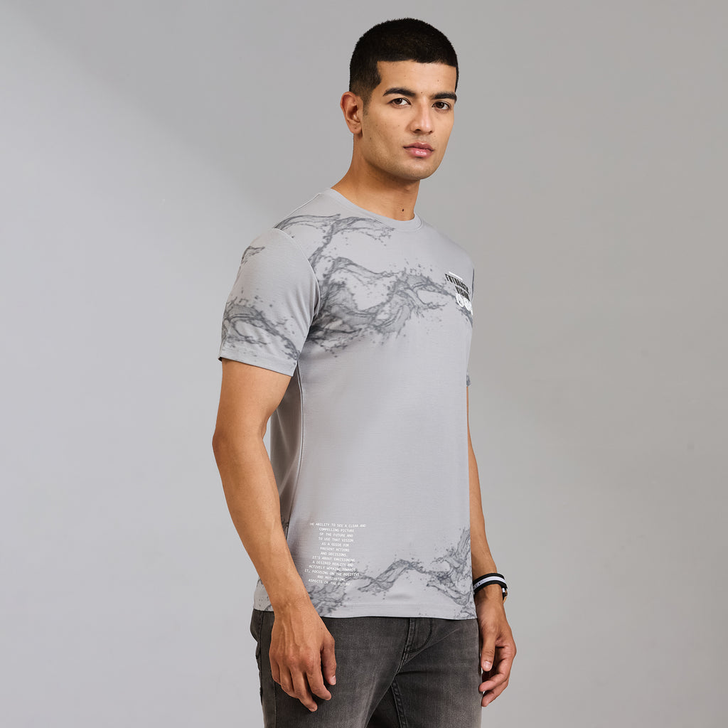 Duke Men Half Sleeve Cotton Smart Fit Casual T-shirt (LF7802)