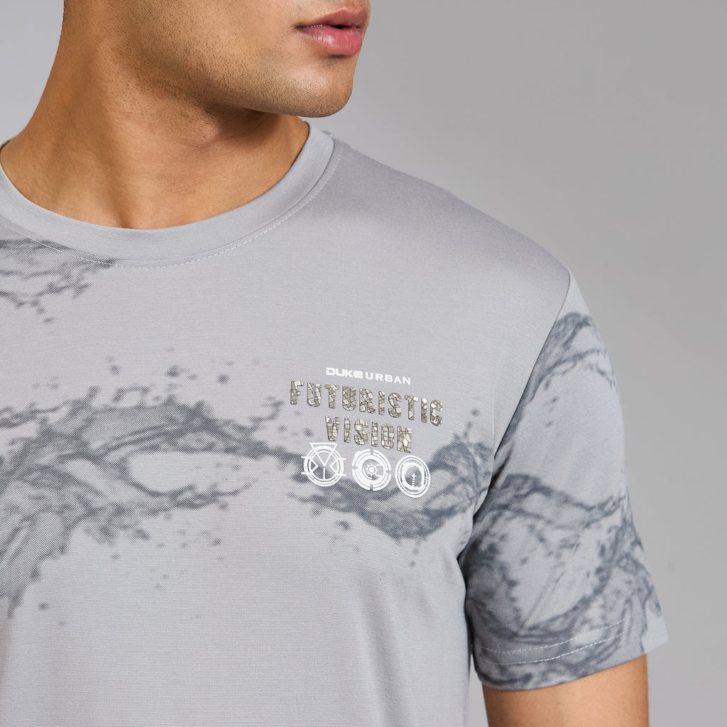 Duke Men Half Sleeve Cotton Smart Fit Casual T-shirt (LF7802)
