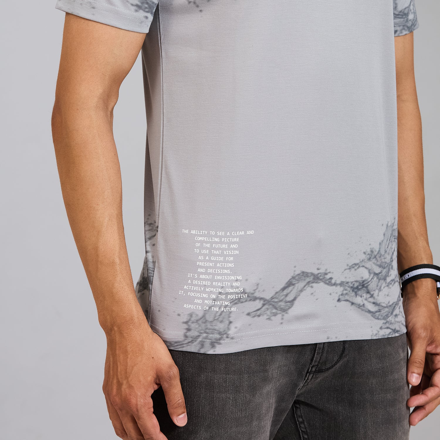 Duke Men Half Sleeve Cotton Smart Fit Casual T-shirt (LF7802)