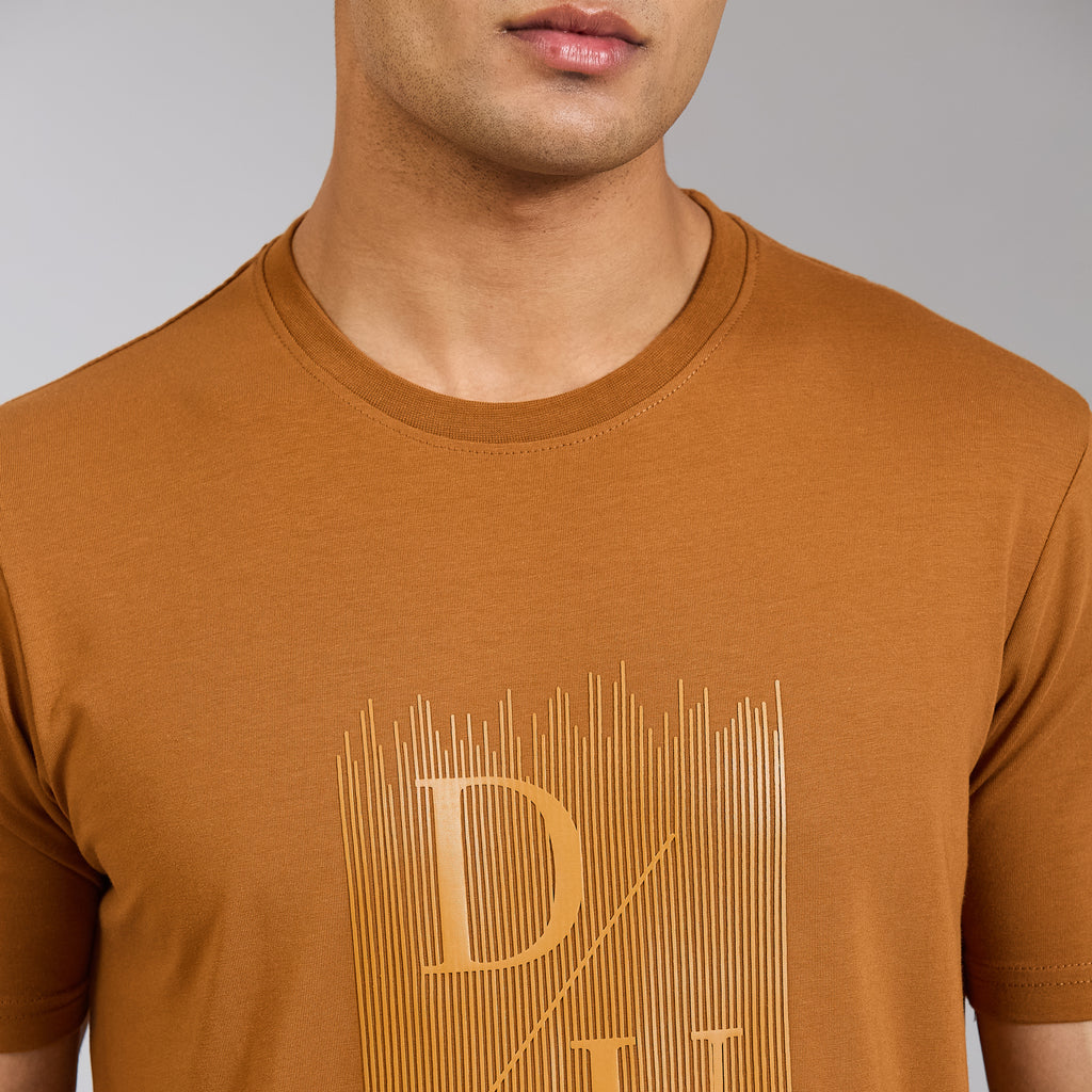 Duke Urban Men Half Sleeve Cotton Smart Fit Casual T-shirt (LF7803)