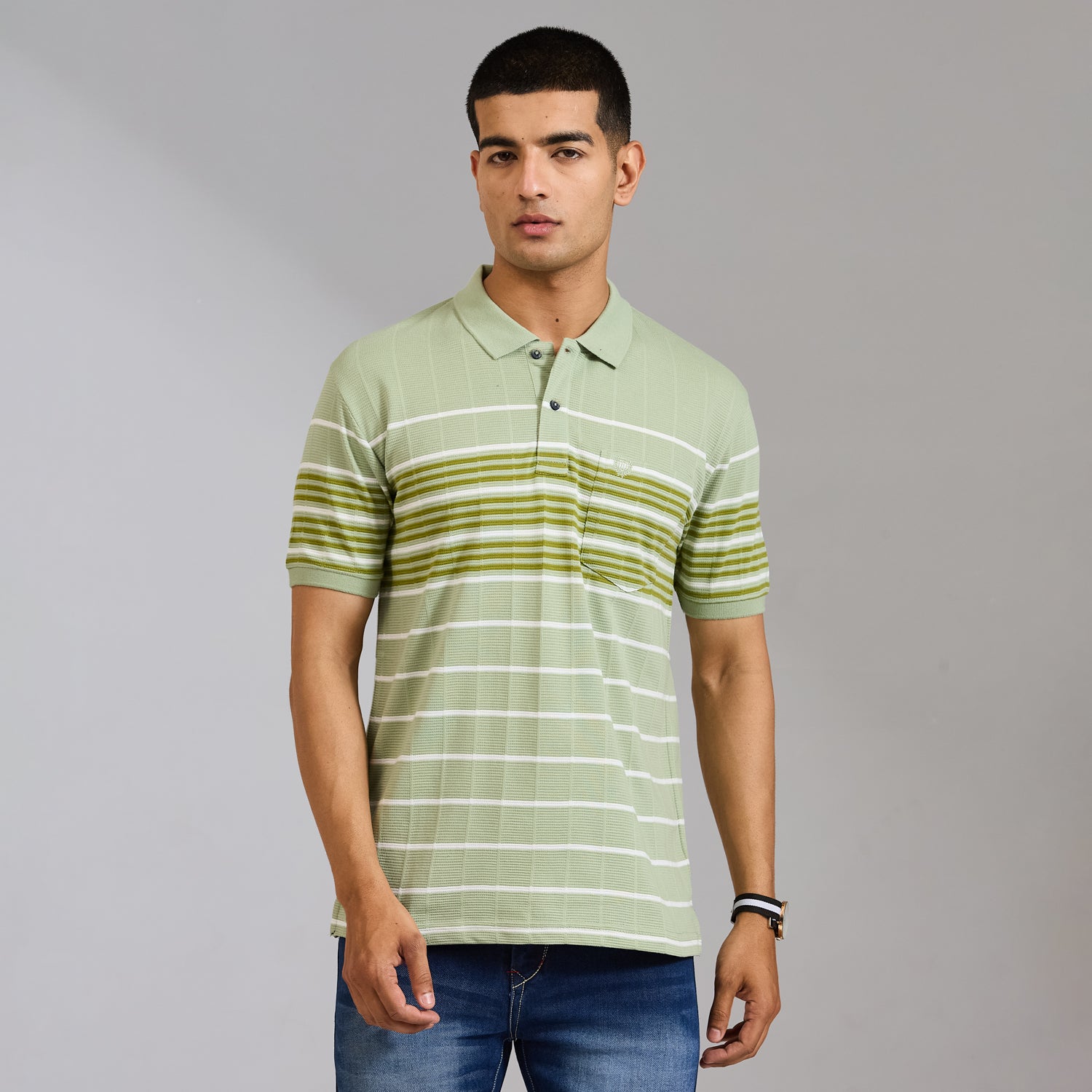 Duke Urban Men Half Sleeve Cotton Smart Fit Casual T-shirt (LF7824)