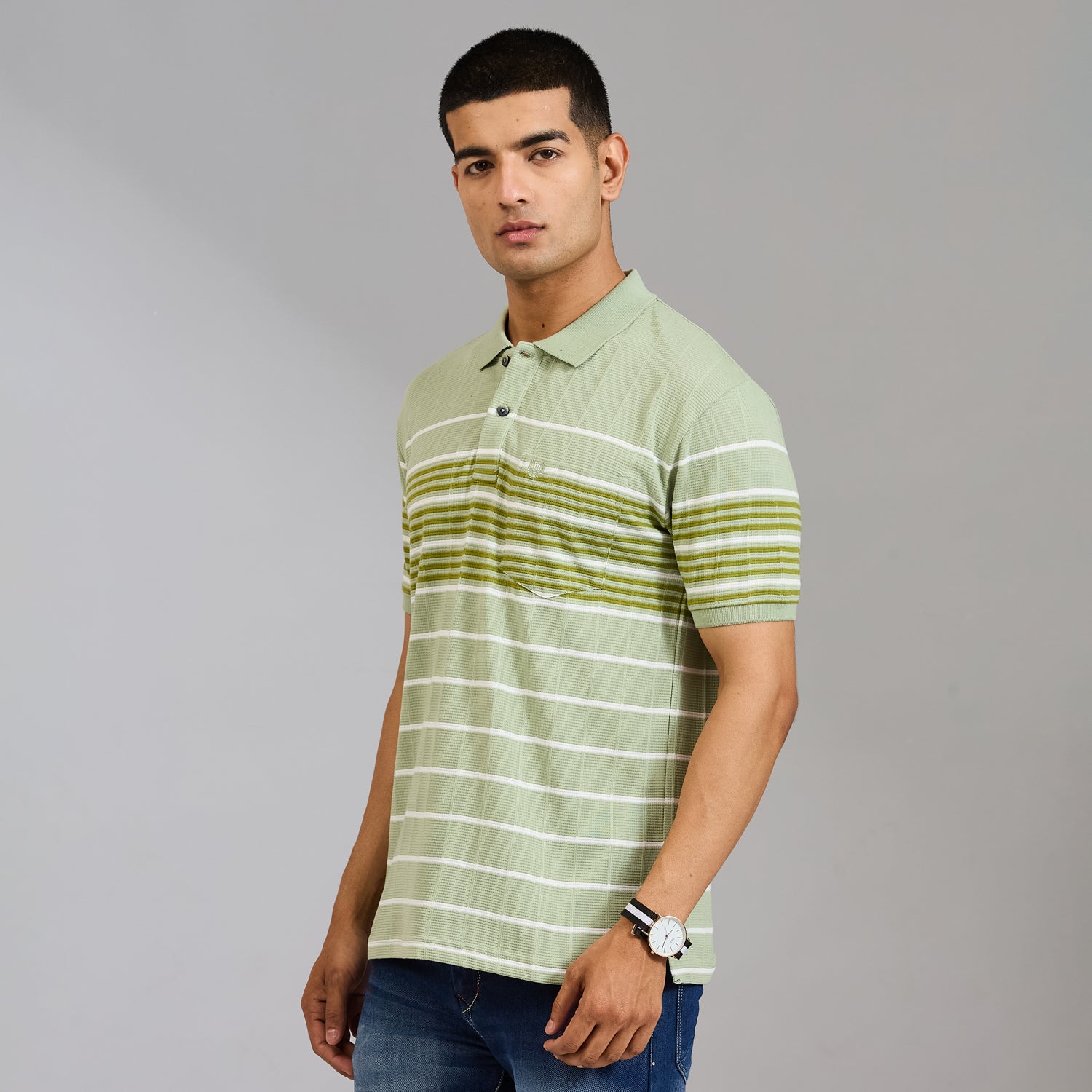 Duke Urban Men Half Sleeve Cotton Smart Fit Casual T-shirt (LF7824)