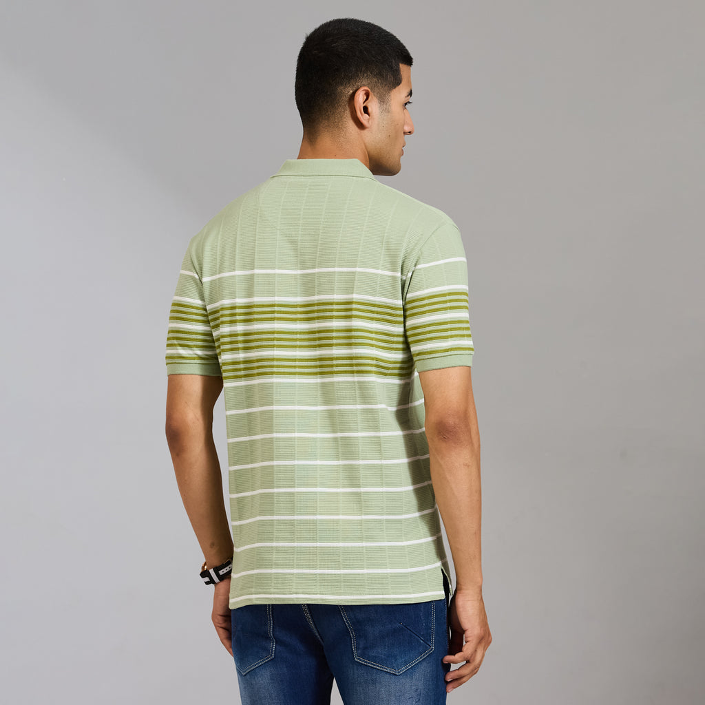 Duke Urban Men Half Sleeve Cotton Smart Fit Casual T-shirt (LF7824)