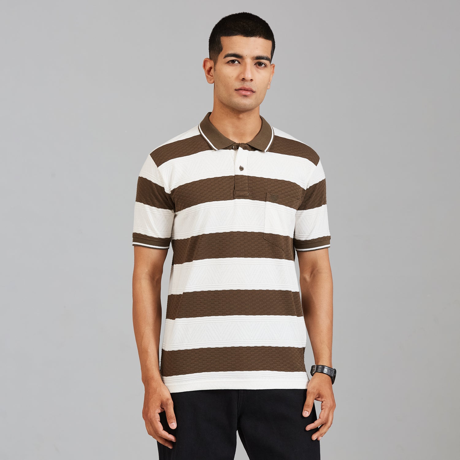 Duke Men Half Sleeve Cotton Regular Casual T-shirt (LF7830)