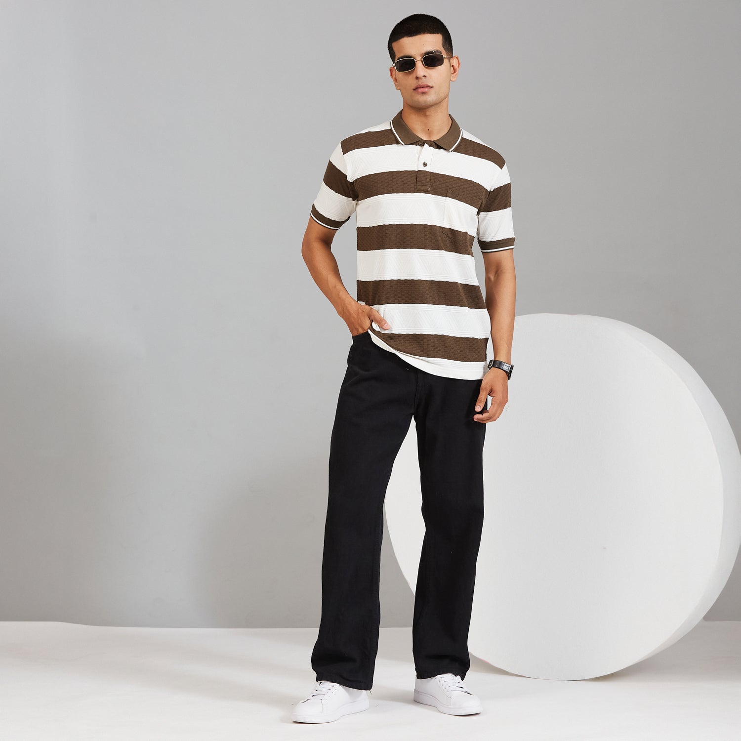 Duke Men Half Sleeve Cotton Regular Casual T-shirt (LF7830)