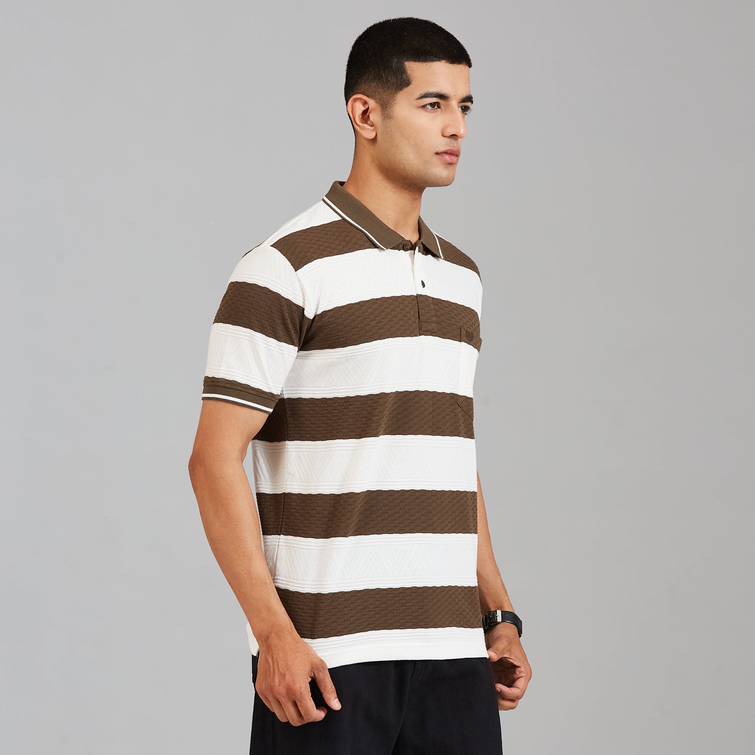 Duke Men Half Sleeve Cotton Regular Casual T-shirt (LF7830)