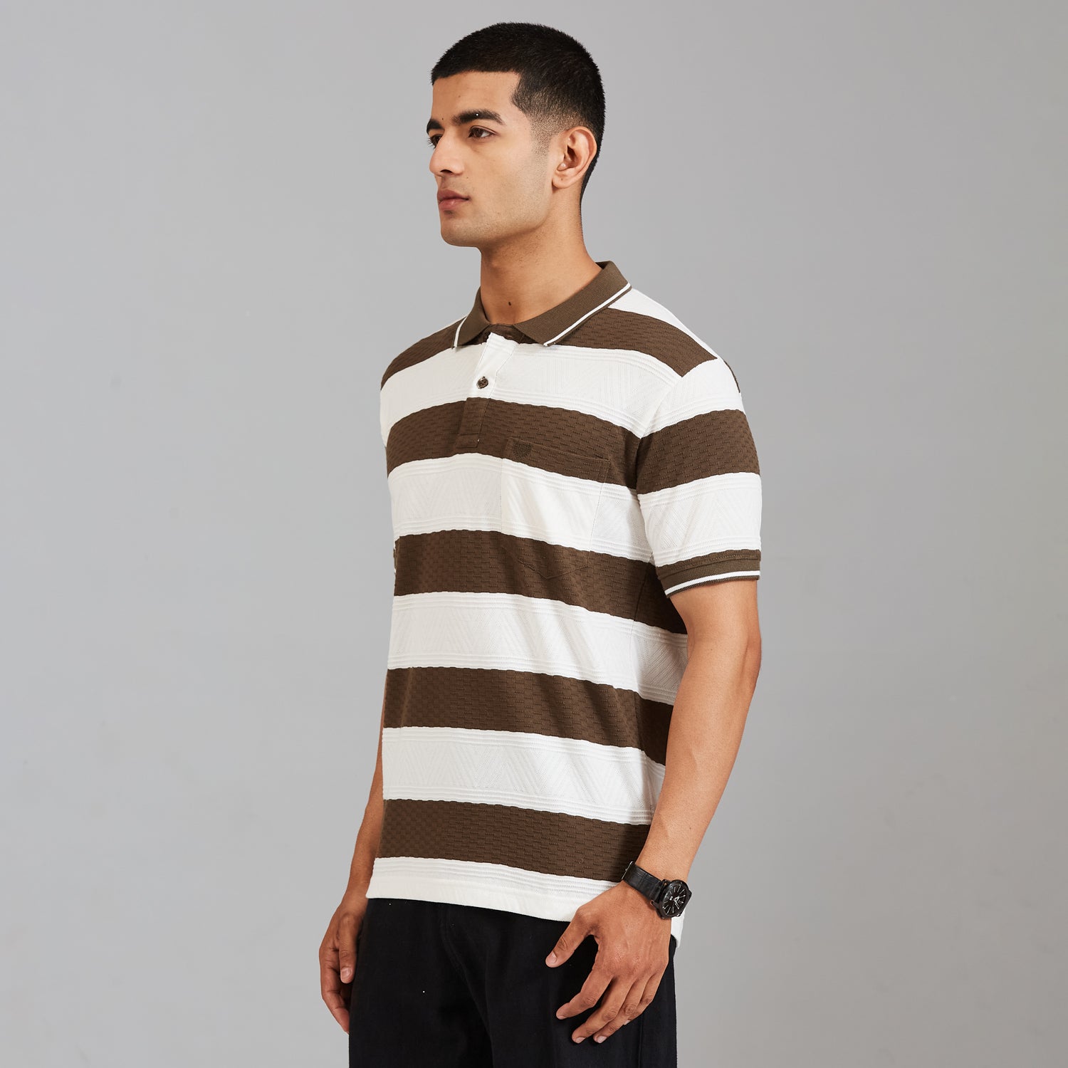 Duke Men Half Sleeve Cotton Regular Casual T-shirt (LF7830)