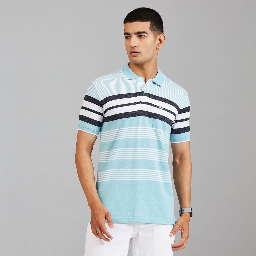 Duke Men Half Sleeve Cotton Regular Casual T-shirt (LF7843)